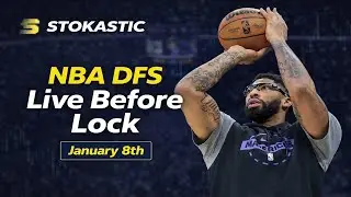 NBA DFS Live Before Lock (Thursday 1/8/26) | DraftKings & FanDuel NBA Lineups