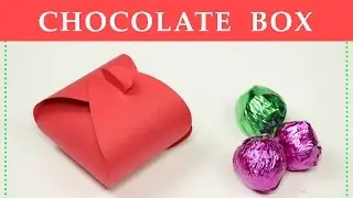 DIY Gift Box - How to Make a Small Paper Box for Chocolate Gift Packing