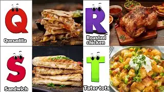 Alphabet Song with Food  | Food ABC Learning Video for Preschool Kids | Koko Study Class