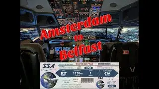 EHAM to EGAC | X-Plane 12 | ZiboMod | Flightdeck Solutions | Home Cockpit | B737 | Say Intentions AI