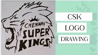How to draw Chennai Super Kings Logo 2023 | CSK logo easy drawing #ipl2023