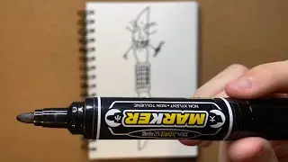 Drawing a Double Sided Knife with an Evil Face and Another Evil Face