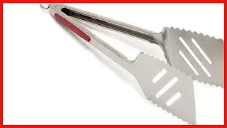 GrillPro 40240 16-Inch Stainless Steel Tong/Turner Combination, Silver