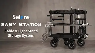 Selens Production Cart - Cable & Light Stand Storage System