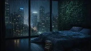 Sleepless in the City | Rainy High-Rise Night Ambience