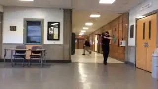 North Providence take part in a active shooter simulation at the high school. They are demonstrating