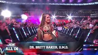 Dr. Britt Baker, D.M.D.'s Grand Entrance at AEW: All In London | Wembley Stadium