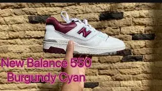 New Balance 550 Burgundy Cyan Review