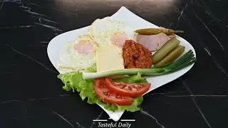 Quick, easy and simple traditional breakfast
