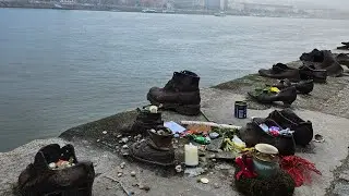 Shoes on the Danube Bank memorial, Budapest #jews #ww2 