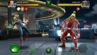 Act 6-2-3 Captain Marvel VS Omega Red Marvel Contest of Champion