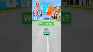 Car vs Football Challenge  | Messi vs Ronaldo Showdown | #CarVsFootball #MessiVsRonaldo #Shorts