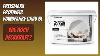 BEWERTUNG (2026): Preismaxx Profiwei&szlig; Wandfarbe grau 5L. Infos