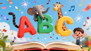 ABC Animal Song 🐶🐱 | Slow & Calm Alphabet Song for Kids | Learn A–Z | Meball Kid's Channel