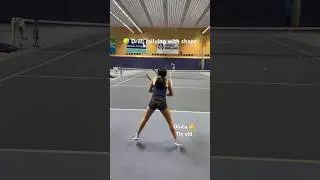 🎾💥#tennis #rally #drill #topspin Olivia #11yearsold #girl #practice #enjoy #training #footwork