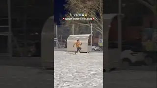 🔥🔥Perfect sprint front side mechanics in the snow -9&deg;C ☃️ #trending #athletics #trackandfield  #nike