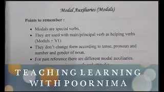 Modal Auxiliaries / Modals / Types / Difference bet simple & modal / Usage / Solved Exercise