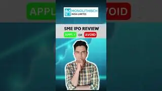 Monolithisch India Ltd IPO Review | Monolithisch India IPO GMP | #stockmarket #trading #ipoanalysis