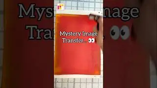 Mistery image transfer on gel plate | Gel printing | Mixed Media