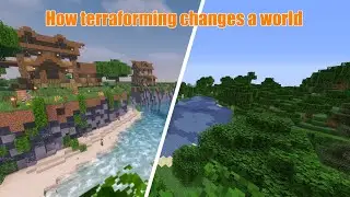 How terraforming changes a minecraft world