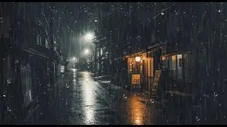 Rain on City Streets at Night 🌧️ | Fall Asleep Fast & Melt Away Stress