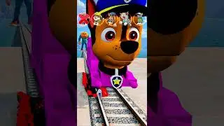 🧟&zwj;♂️ Marshall Paw patroll Train vs Police car, Bus, Zombie - Pirate BRAINROT