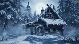 Enchanting Snowy Village at Night – Celtic Medieval Music for Study & Deep Focus