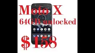 Moto X4 Android One Edition - 64GB - Black - Unlocked $158 on Amazon Verizon T-Mobile att sprint