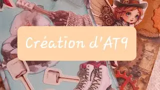 Je créée ma première AT9 format de @maya0776 #at9 #scrapbooking #artcollage #creativity #loisircrea