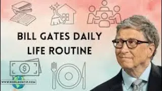 BILL GATES CRAZY DAILY ROUTINE 💵🤑🤯 #billionaire #millionaire  18 HOURS WORK IN A DAY