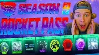 UNLOCKING ALL OF THE *NEW* SEASON 9 ROCKET PASS!! THE GOAL EXPLOSIONS ARE SICK!