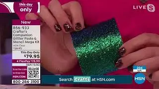 Crafter's Companion Glitter Paste and Stencil Mega Kit