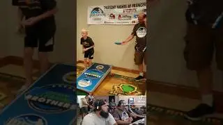 Roll it he says #cornhole #rollbag #reaction #live #stream #bags #commentary #wisconsin #jco