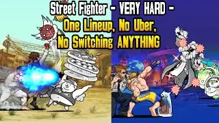 The Battle Cats | Street Fighter - VERY HARD - One Lineup, No Uber | (Street Fighter Collab)