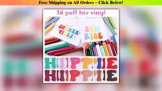 XFX Puff Vinyl Heat Transfer 3D Puff Heat Transfer Vinyl HTV Puff Vinyl for Heat Press T Shirt