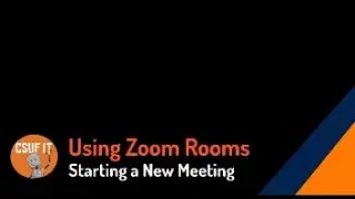 Zoom Conference Rooms: Starting a New Meeting