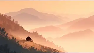 Pale Morning Air at the Mountain Hut • Deep Calm Ambient Meditation • 1 Hour