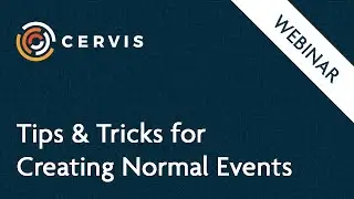 Webinar: Tips & Tricks for Creating Normal Events - CERVIS Volunteer Management Software