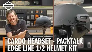 Harley-Davidson Cardo Packtalk Edge Line Half Helmet Kit Overview