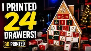 3D-Printed Advent Calendar (24 Drawers) | Cool 3D Prints #AdventCalendar #Christmas