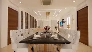Walkthrough | Interior 3D model | Tvunit | Dining area