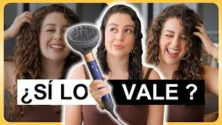Is the Dyson Airwrap Dry Brush with Diffuser Worth It? [CURLY HAIR] | Valentina Arjona