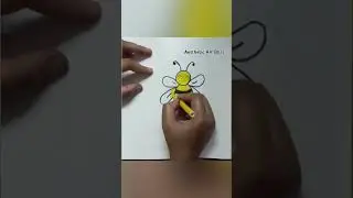 Aesthetic 🐝Bee drawing#drawing #artshorts