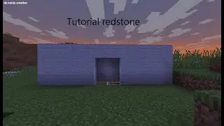 🟩Tutorial de como hacer una puerta de redstone en minecraft java y bedrock😀😎