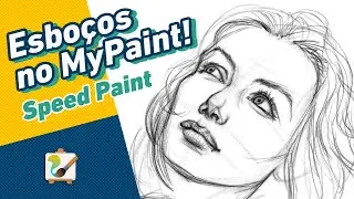 ESBO&Ccedil;OS NO MYPAINT | Cabe&ccedil;as Femininas | Arte Digital