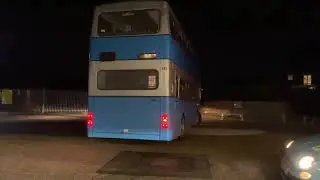 Preserved Ensignbus Metrobus 192 (F292NHJ) + Tiger (FFN451) leaving Upminster station