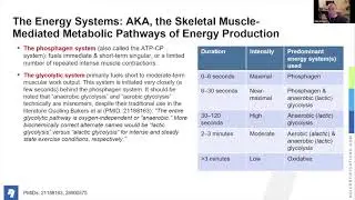 6.1 Lesson 1   Energy Systems A Primer on Skeletal Muscle Mediated Energy Production