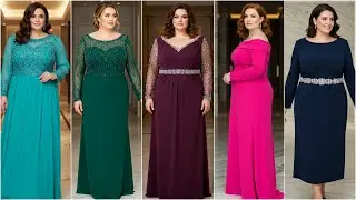 Slimming Plus Size Mother of the Bride Dress With Sleeves- Formal Plus Size Dresses for Wedding 2025