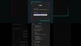 🔥 Modern Login Form with Animated Borders &ndash; Must Try! #webdevelopment #coding #loginform #animation