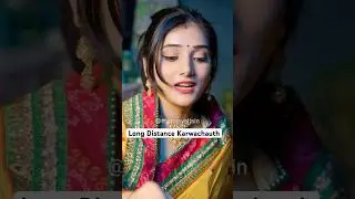 Long Distance Karwachauth | Mom Dad on karvachauth #shorts